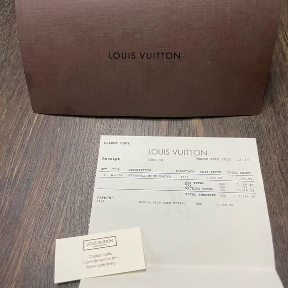 Authentic Louis Vuitton neverfull MM - Picture 5 of 16